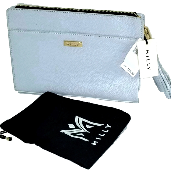 Milly Handbags - NWT-MILLY Astor Tassel Clutch in Powder Blue